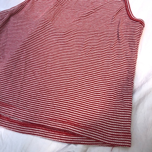 Red and white striped halter top - Picture 4 of 6